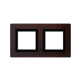 DKC Avanti Рамка из натурального дерева, венге, 2 поста (4 мод.)