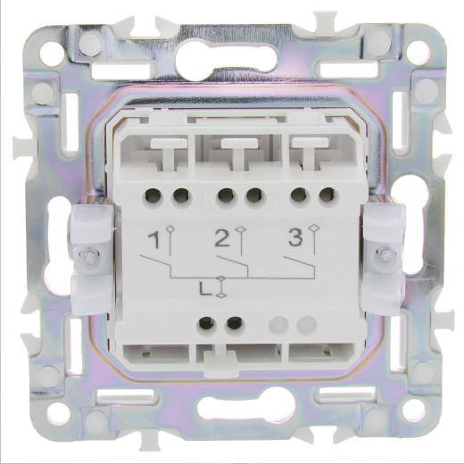 SKANDY Выключ. 3-кл. 10А SK-V11Sh шамп. IEK