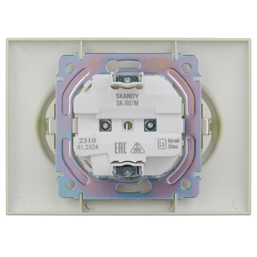 SKANDY Роз. 2-я с з/к/ш 16А в сб. SK-R07M мятн. IEK