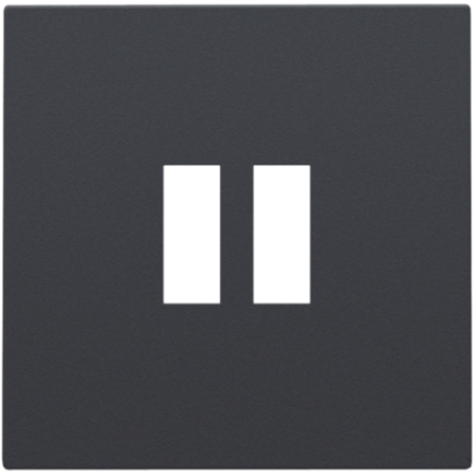 Накладка на USB-зарядку, антрацит