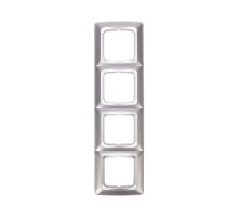 KRANZ DEA Рамка 4-я горизонтальная Серебряный металлик