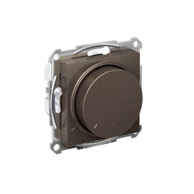 Systeme Electric AtlasDesign Мокко Светорегулятор (диммер) повор-нажим, LED, RC, 400Вт, мех.