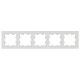 BRITE Рамка 5-мест. РУ-5-БрБ бел. IEK