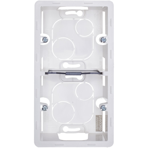 Коробка для накладного монтажа 2 поста - Legrand/Daccord Inspiria - белый