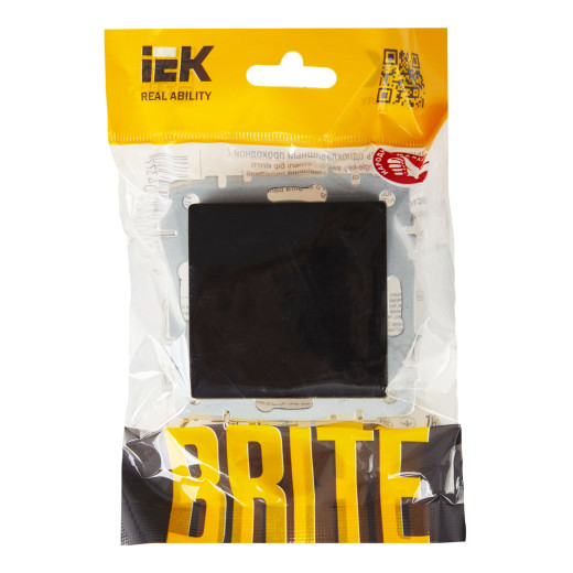 BRITE Выключ. 1-кл. 10А ВС10-1-0-БрЧ черн. IEK