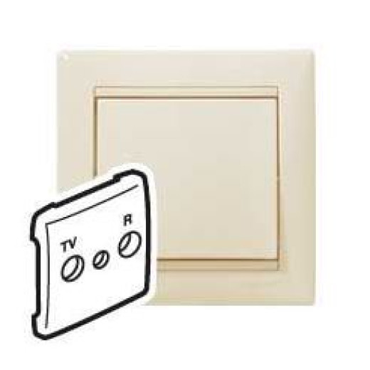 Лицевая панель для розеток TV-R сторонних производителей - Legrand Valena - слоновая кость