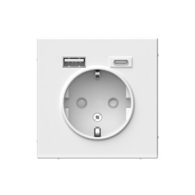 Systeme Electric ArtGallery Лотос Розетка 16А с 2 USB A+C, 5В/2,4А/3,0А, 2х5В/1,5А, механизм
