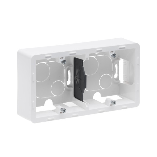 Коробка для накладного монтажа 2 поста - Legrand/Daccord Inspiria - белый