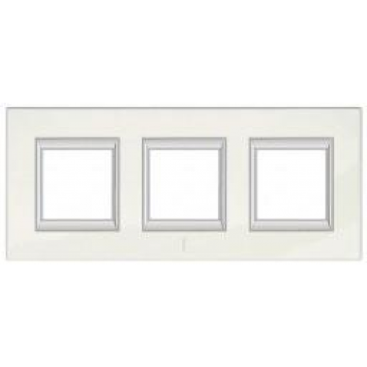 Axolute декоративные накладки прямоугольной формы, горизонтальные, цвет белый, на 2+2+2 модуля