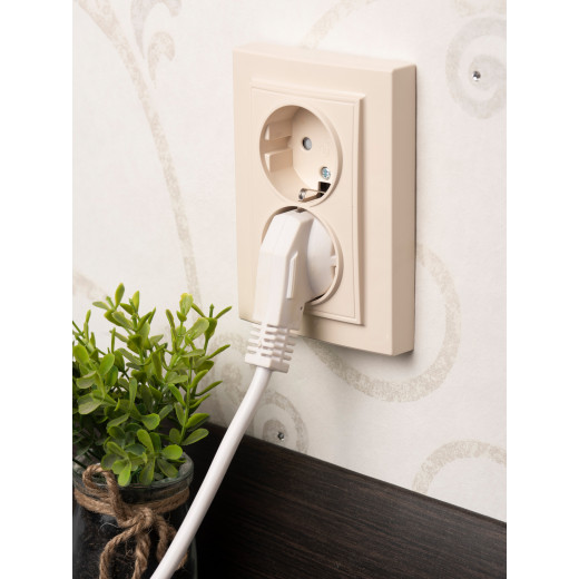 Розетка 2-мест. СП с/з 16А бежевый с защ. штор. Минск EKF