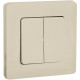 Выключатель двухклавишный - Legrand/Daccord Inspiria - 10АХ 250В безвинтовые зажимы - слоновая кость