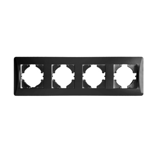Рамка 4 поста (антрацит) серия BW