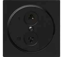 Gira S-Color Черный Аудиорозетка 2-ая