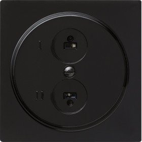 Gira S-Color Черный Аудиорозетка 2-ая