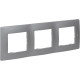 Рамка 3 поста - Legrand Etika - алюминий