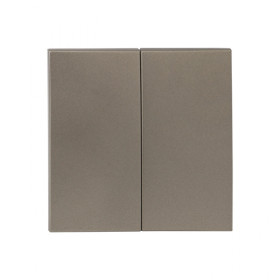 EKF PROxima Валенсия лицевая панель выключателя 2-кл. 10А кашемир.