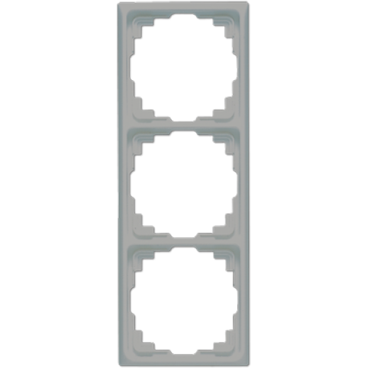 Рамка для инсталляции в кабельных каналах, 3-кратная, серая