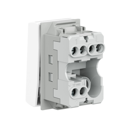 Переключатель на 2 направления, Viva, 1 мод., белый