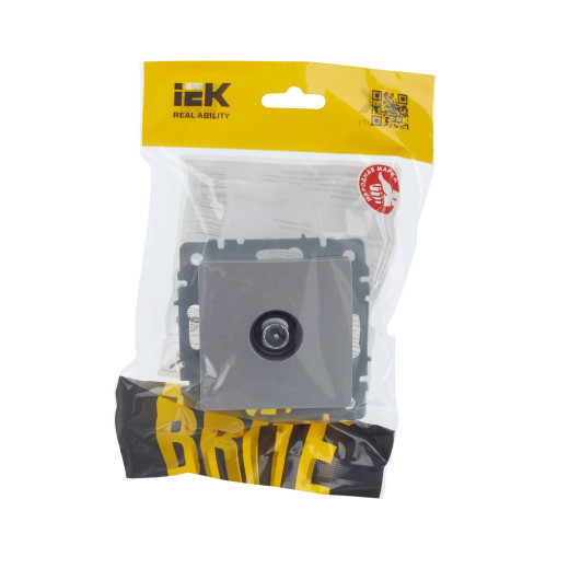 BRITE Роз. TV проходная РТВ10-0-БрА алюм. IEK