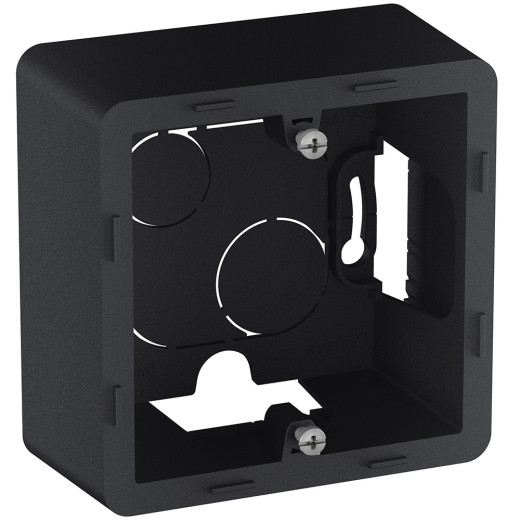 Коробка для накладного монтажа 1 пост - Legrand/Daccord Inspiria - антрацит