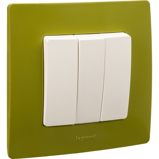 Рамка 1 пост - Legrand Etika - зелёный папоротник