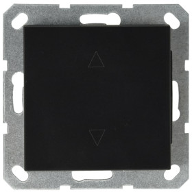 Jasmart G Черный матовый Выключатель 1-кл жалюзи 10A 250V~