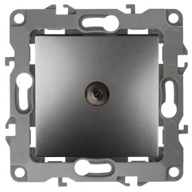 ЭРА 12-3101-12 Розетка TV одиночная, IP20, Эра12, графит (10/100/2500)