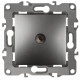 12-3101-12 ЭРА Розетка TV одиночная, IP20, Эра12, графит (10/100/2500)