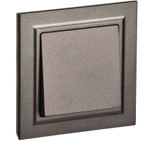 IEK BRITE Темн.бронза Выключ. 1-кл. 10А в сборе ВСР10-1-0-БрТБ