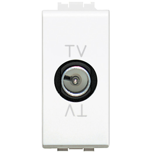 Экранированная TV розетка оконечная 1модуль, 