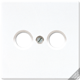 JUNG LS 990 Бежевая Накладка TV-FM розетки