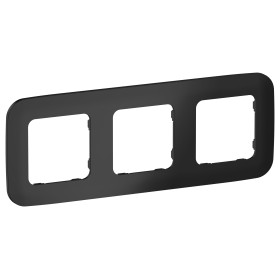 FLITE Рамка 3-мест. РУ-3-А-ФлЧ чер. IEK
