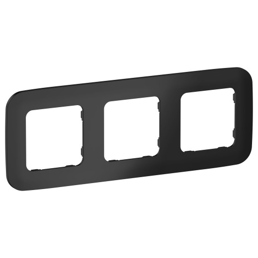 FLITE Рамка 3-мест. РУ-3-А-ФлЧ чер. IEK