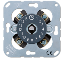 JUNG Таймер механический 2-полюсный макс. 15 мин., 16А/250В, в комплекте со шкалой цвета 