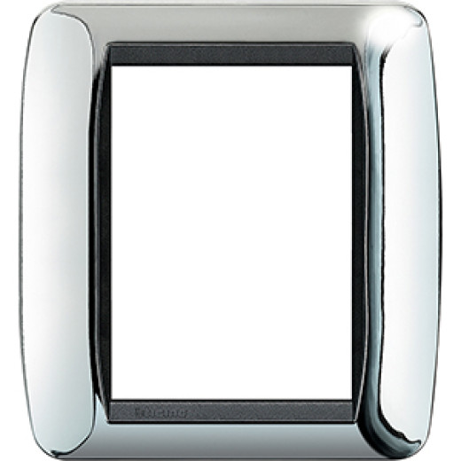 Накладка 3+3 модуля, Светлый Хром