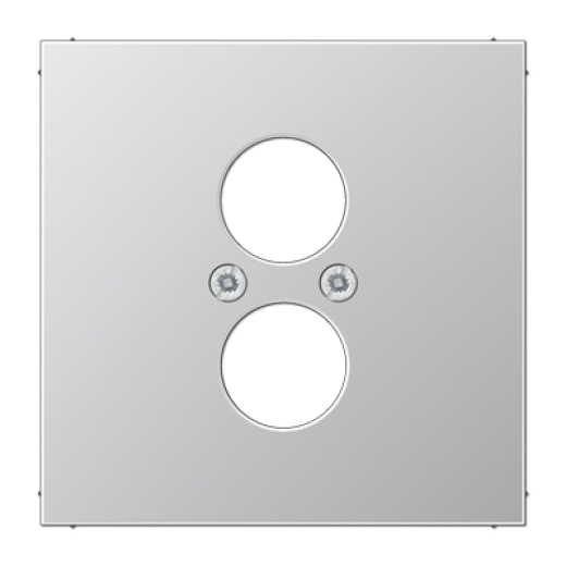 Крышка для 2-х гнезд подключения громкоговорителя, алюминий