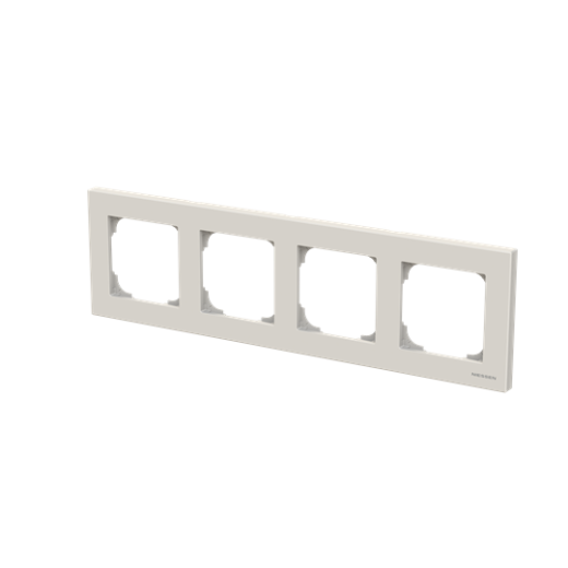 Рамка 4-постовая, серия SKY, цвет Дюна