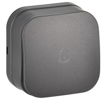 IEK GLORY Выключ. 1-кл. самов о/у 10А ВСс20-1-0-ХСм сталь м.