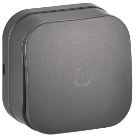 IEK GLORY Выключ. 1-кл. самов о/у 10А ВСс20-1-0-ХСм сталь м.