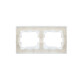 BRITE Рамка 2-мест. IP44 РУ-2-БрБ-44 бел. IEK