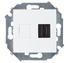 Simon 15 Белая Розетка HDMI, аудио/видео, v1.4, тип А