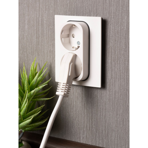 Стокгольм Механизм Розетки 2-местной с/з 16А автоматические клеммы белый с защ. штор. EKF PROxima