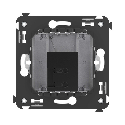 USB 3.0 розетка одинарная в стену, тип А-А, Avanti, закаленная сталь