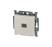 ABB BJB Basic 55 Беж Выключатель 1-клавишный с подсветкой