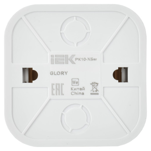 GLORY Роз. комп. RJ45 кат.5E о/у РК10-ХБм бел. м. IEK