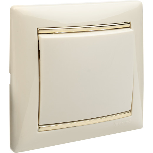 Выключатель одноклавишный - Legrand Valena - 10А 250В схема 1 безвинтовые зажимы - слоновая кость