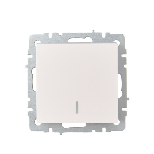 BRITE Выключ. 1-кл. прох. с инд. 10А ВС10-1-7-БрЖ жемч. IEK