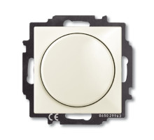 ABB BJB Basic 55 Шале (бел) Светорегулятор поворотно-нажимной 60-400 Вт для л/н