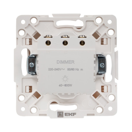 Стокгольм Механизм Светорегулятора 600W 220В винтовые клеммы белый EKF PROxima