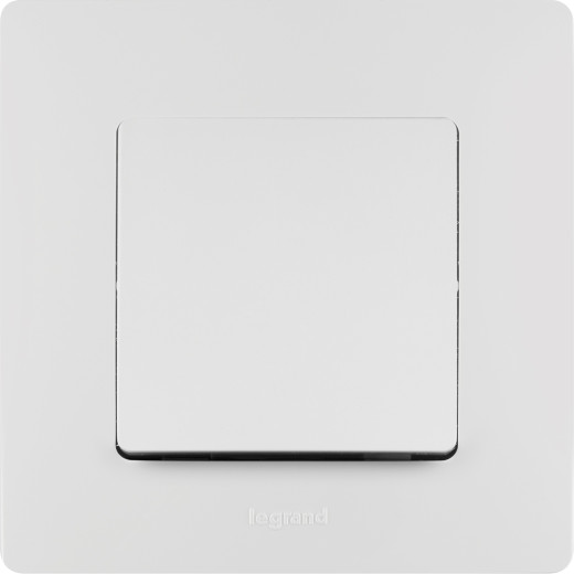 Переключатель одноклавишный - Legrand Etika - 10А 250В безвинтовые зажимы - белый